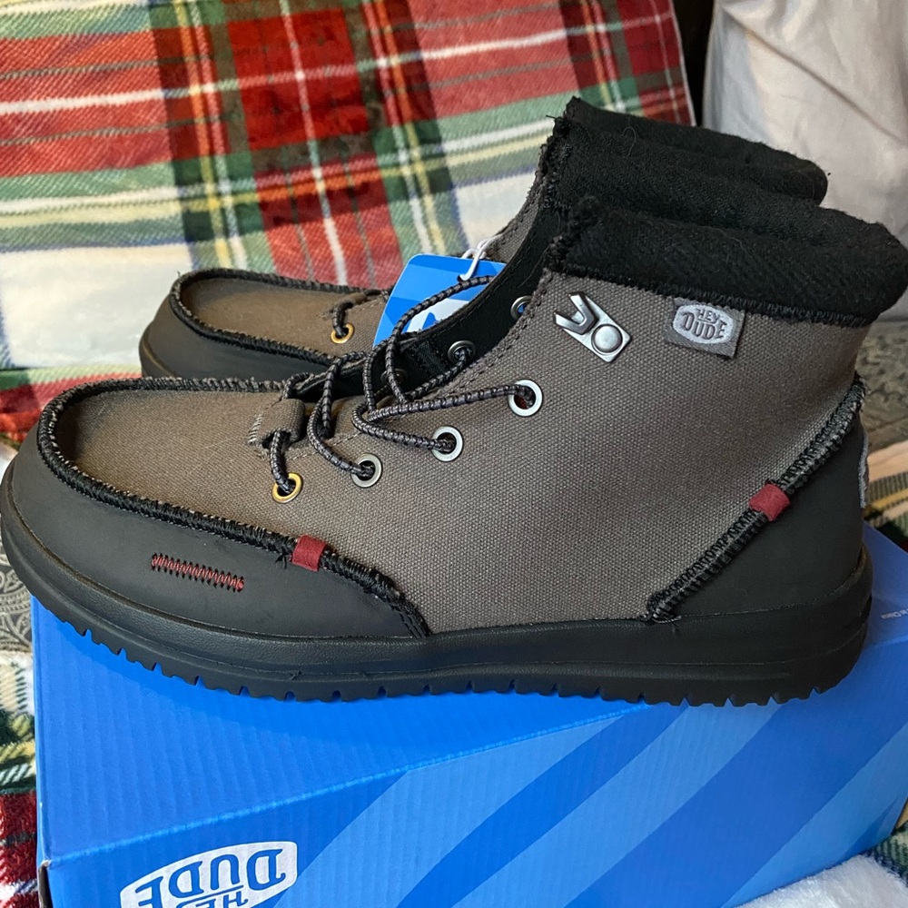 Hey Dude Men's Brown and Black Shoes